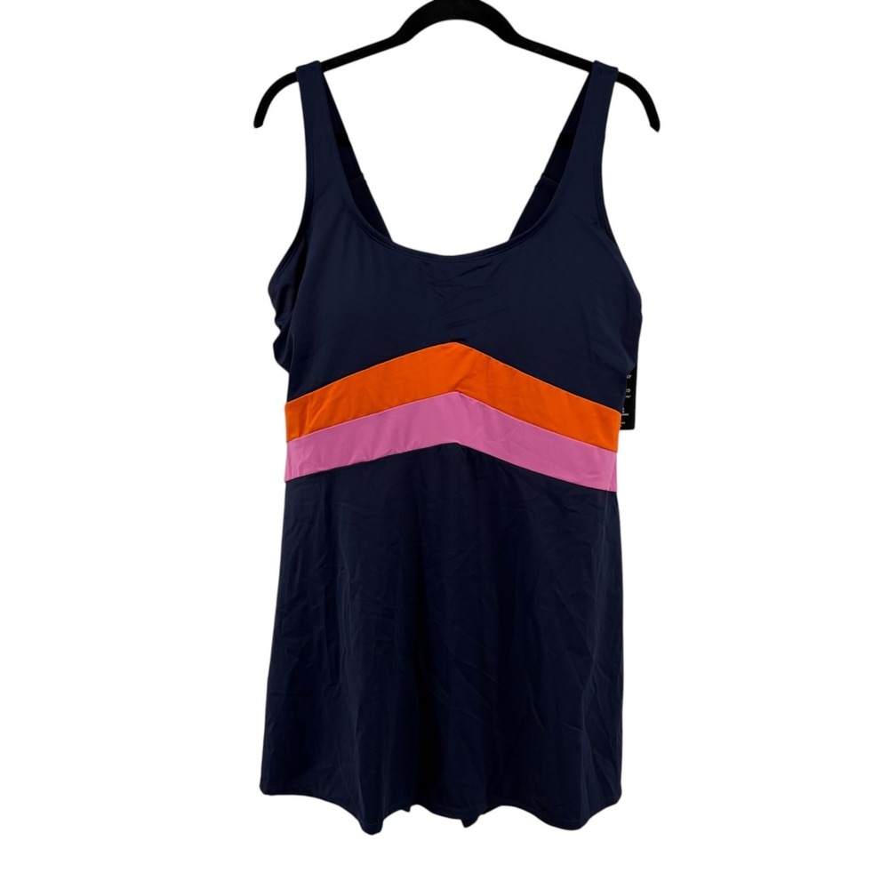 Swim 365 Colorblock Swimdress Size 18